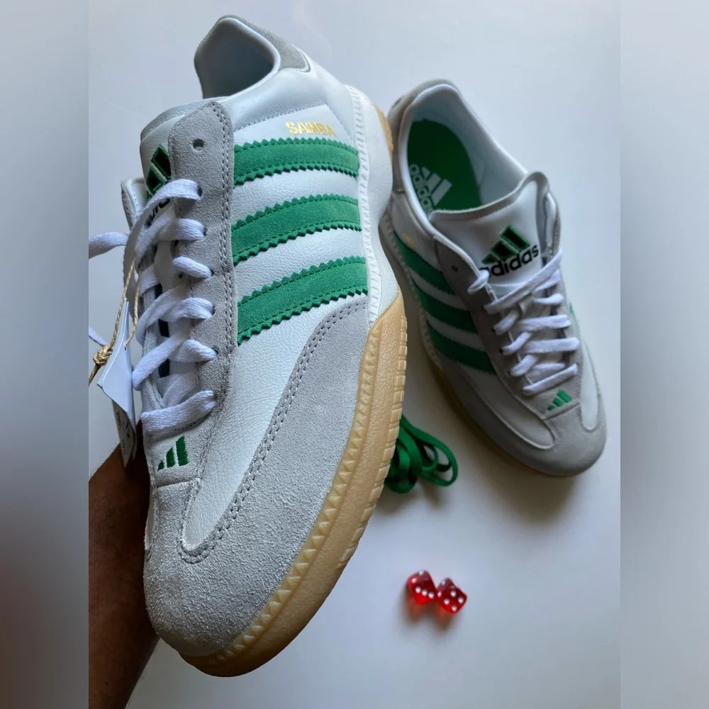 ADIDAS Samba Millennium 'Cloud White Green Gum Men’s sz 11 NEW NO BOX!